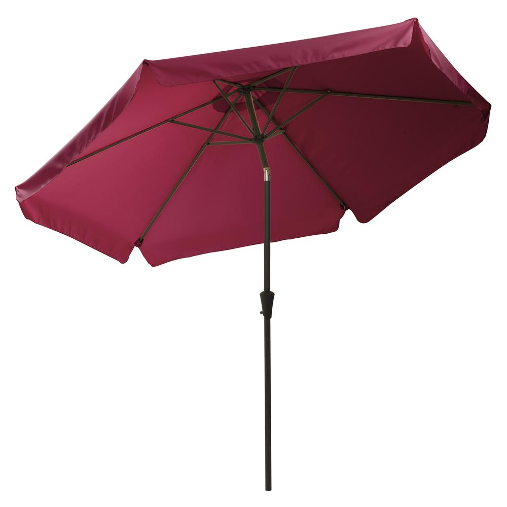 Tilting Patio Umbrella in Wine Red. Picture 2
