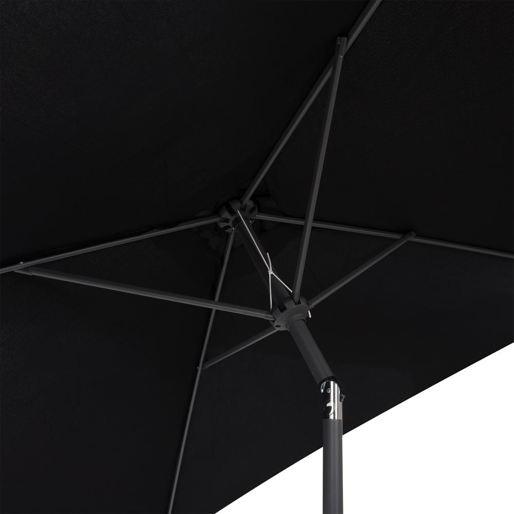 Square Patio Umbrella in Black. Picture 4