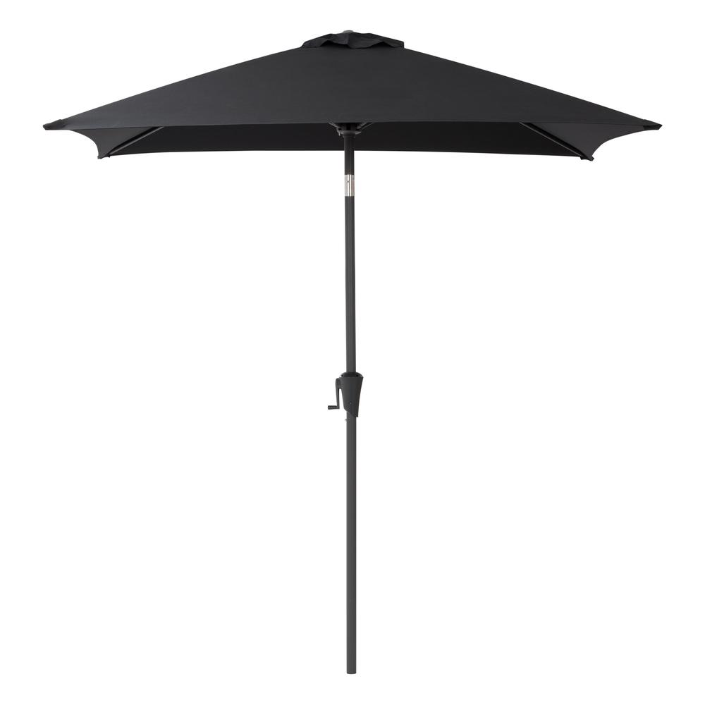Square Patio Umbrella in Black. Picture 1