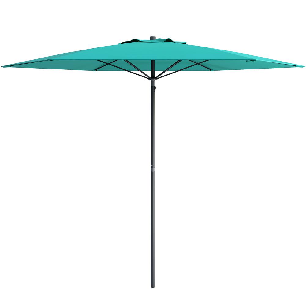 UV and Wind Resistant Beach/Patio Umbrella in Turquoise Blue. Picture 1