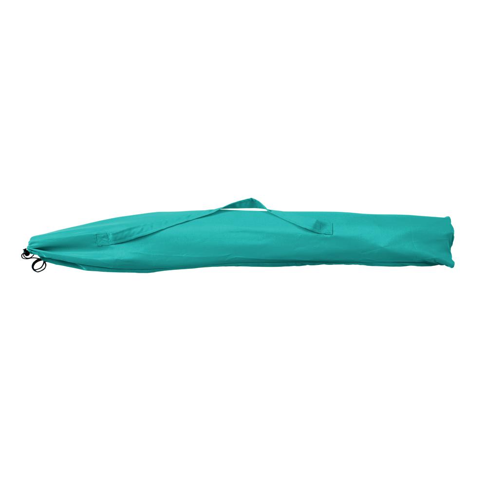 UV and Wind Resistant Beach/Patio Umbrella in Turquoise Blue. Picture 3