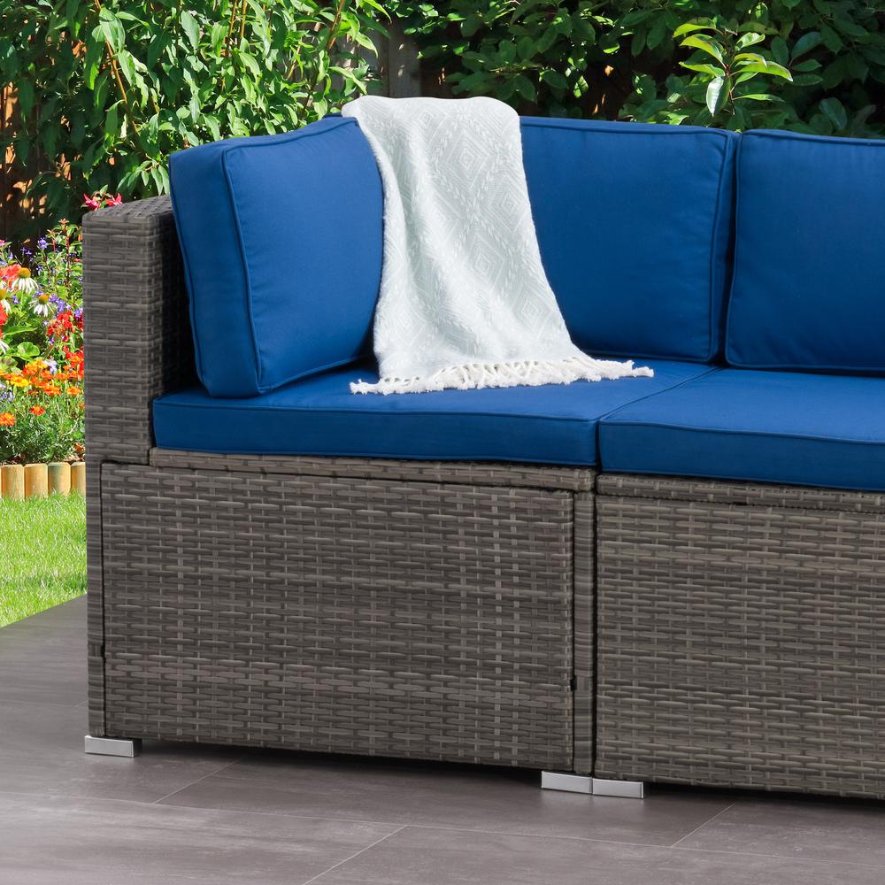 CorLiving Parksville Patio Sectional Corner Chair. Picture 4
