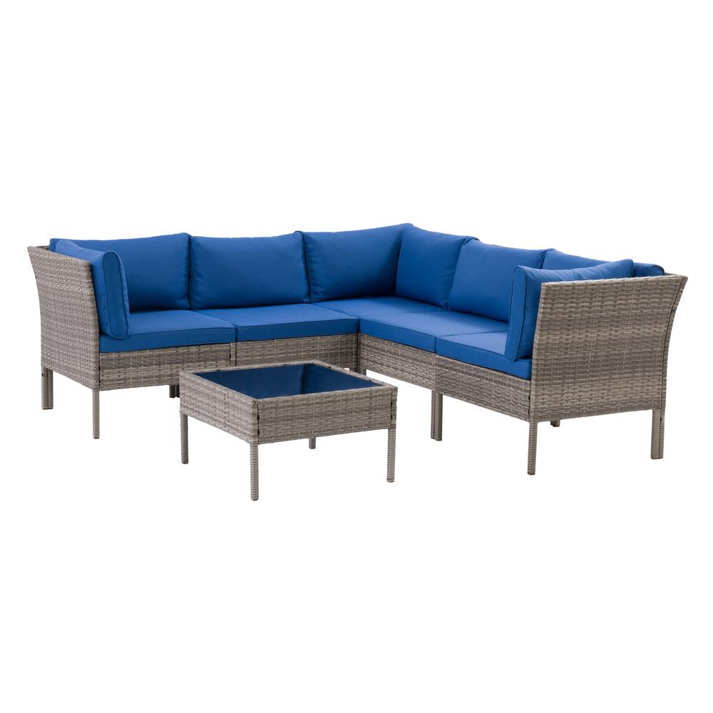 CorLiving Parksville Patio Sectional 6pc. Picture 2