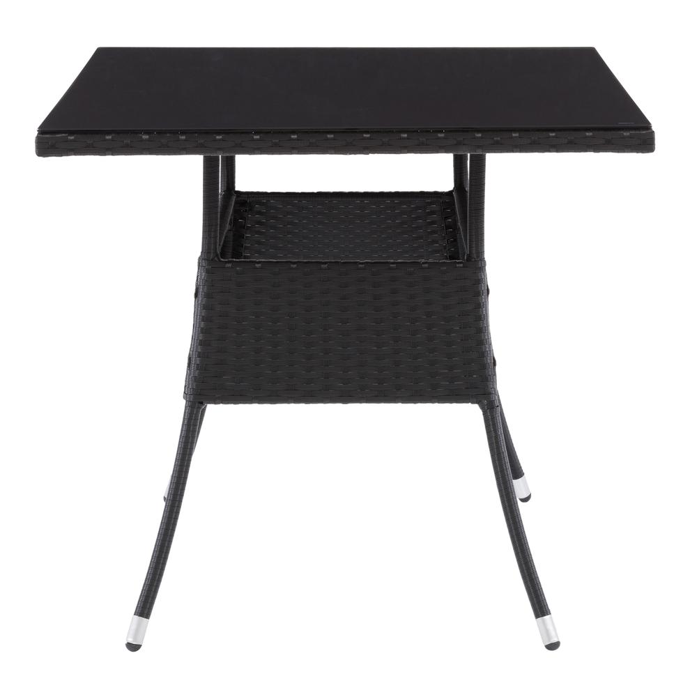CorLiving Parksville Patio Rectangular Dining Table in Black. Picture 3