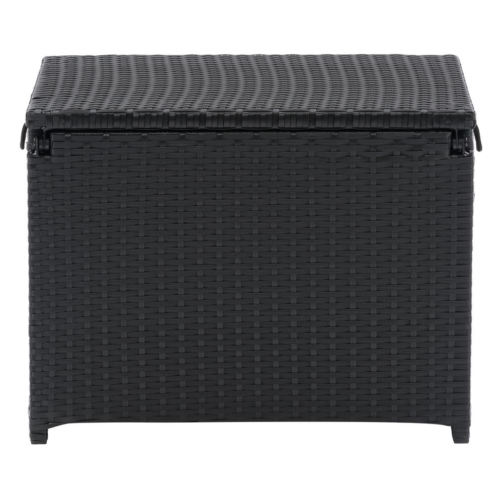 CorLiving Parksville Black Rattan Insulated Cooler Table. Picture 6