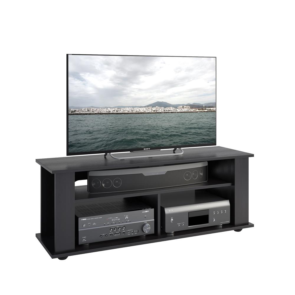 Bakersfield Ravenwood Black TV Stand, for TVs up to 55". The main picture.