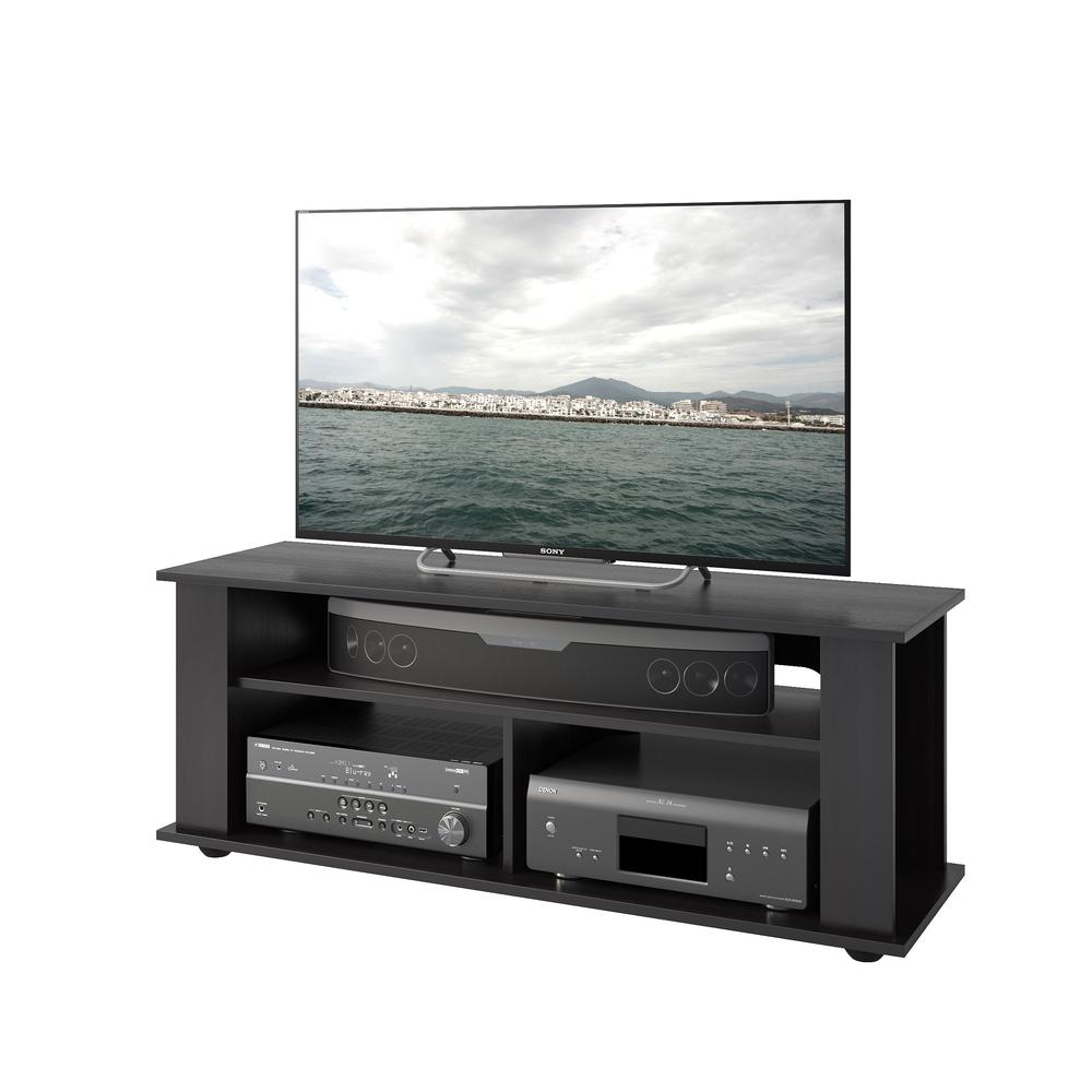 Bakersfield Ravenwood Black TV Stand, for TVs up to 55". Picture 2