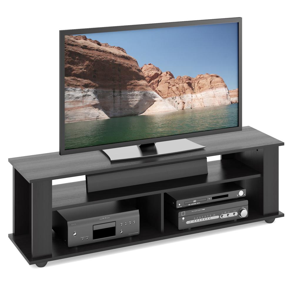 Bakersfield Ravenwood Black TV Stand, for TVs up to 65". Picture 1
