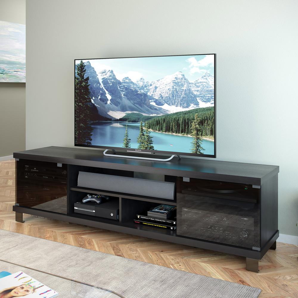 Holland Extra Wide TV Bench in Ravenwood Black, for TVs up to 80". Picture 2