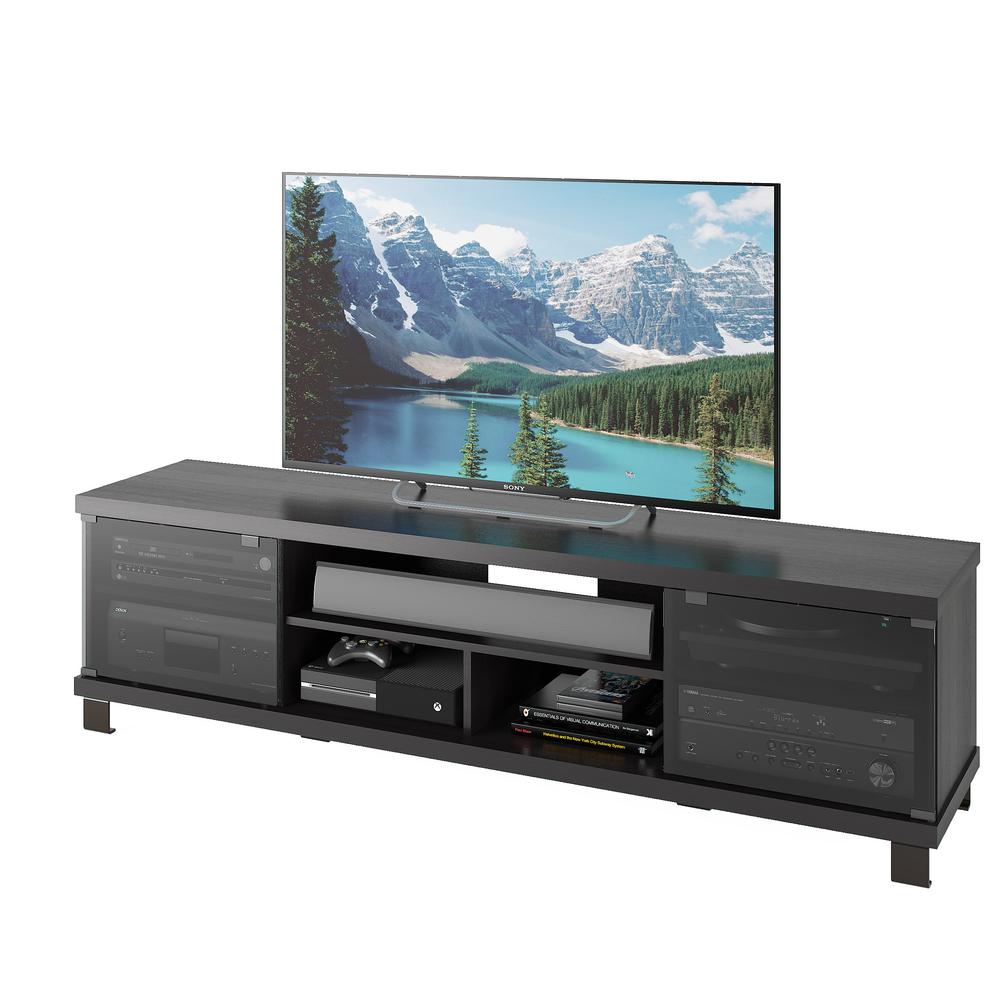 Holland Extra Wide TV Bench in Ravenwood Black, for TVs up to 80". Picture 4