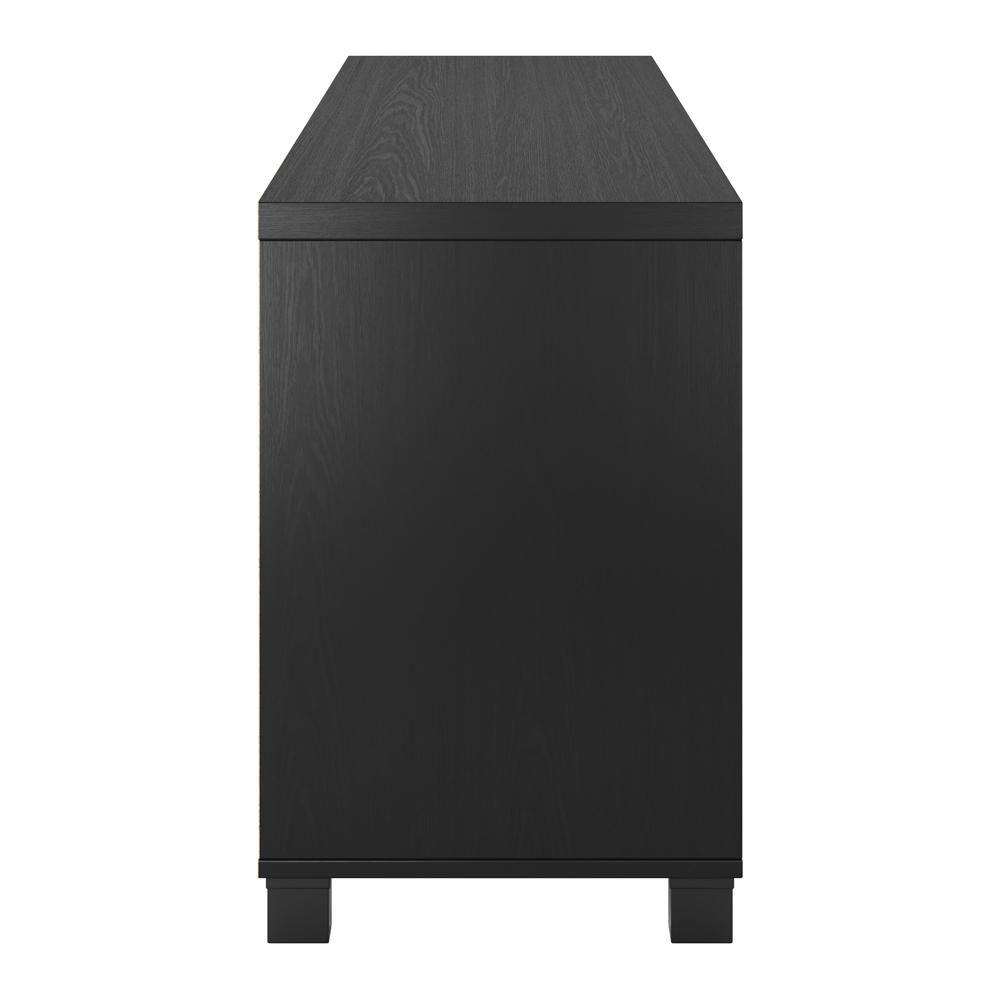 CorLiving TV Stand with Doors, TVs up to 85" Black Ravenwood. Picture 2