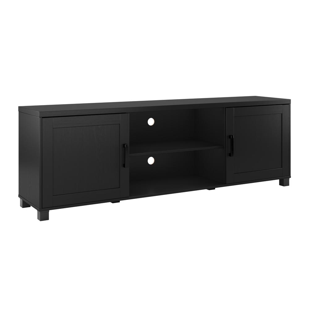 CorLiving TV Stand with Doors, TVs up to 85" Black Ravenwood. Picture 3
