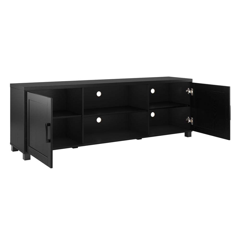 CorLiving TV Stand with Doors, TVs up to 85" Black Ravenwood. Picture 4