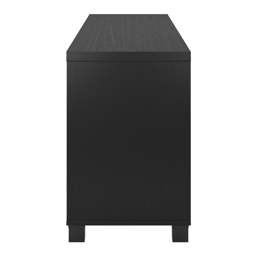 CorLiving TV Stand with Doors, TVs up to 85", Black Ravenwood. Picture 2