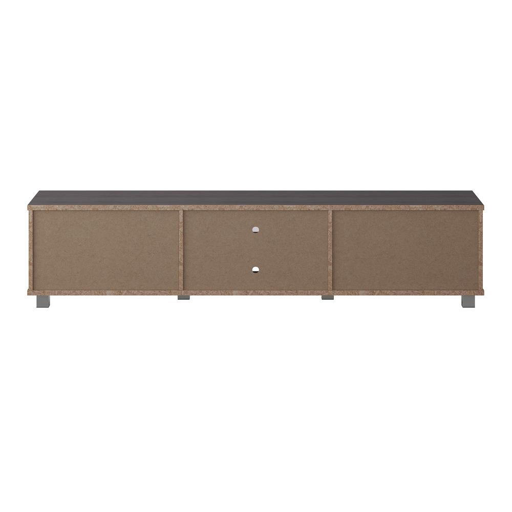 CorLiving Hollywood Dark Grey Wood Grain TV Stand with Doors for TVs up to 85". Picture 8