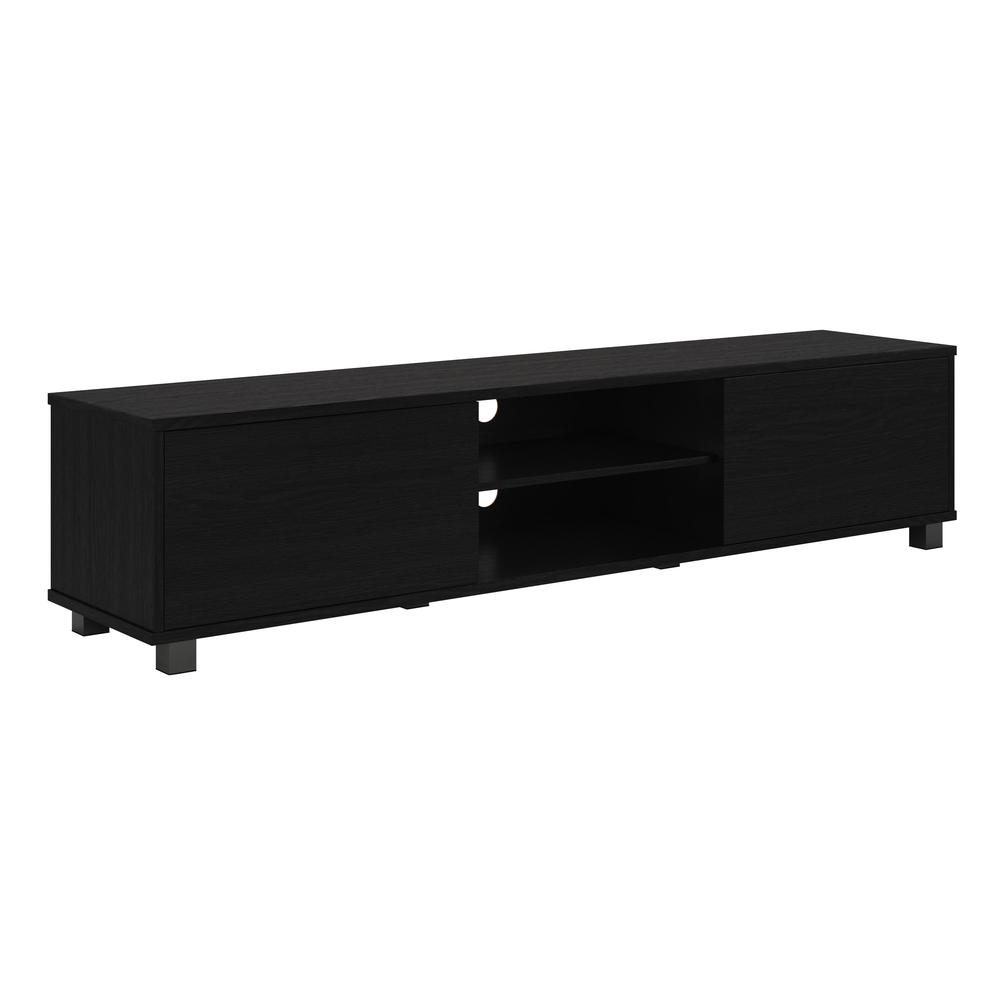 CorLiving Hollywood Black TV Stand with Doors for TVs up to 85". Picture 2