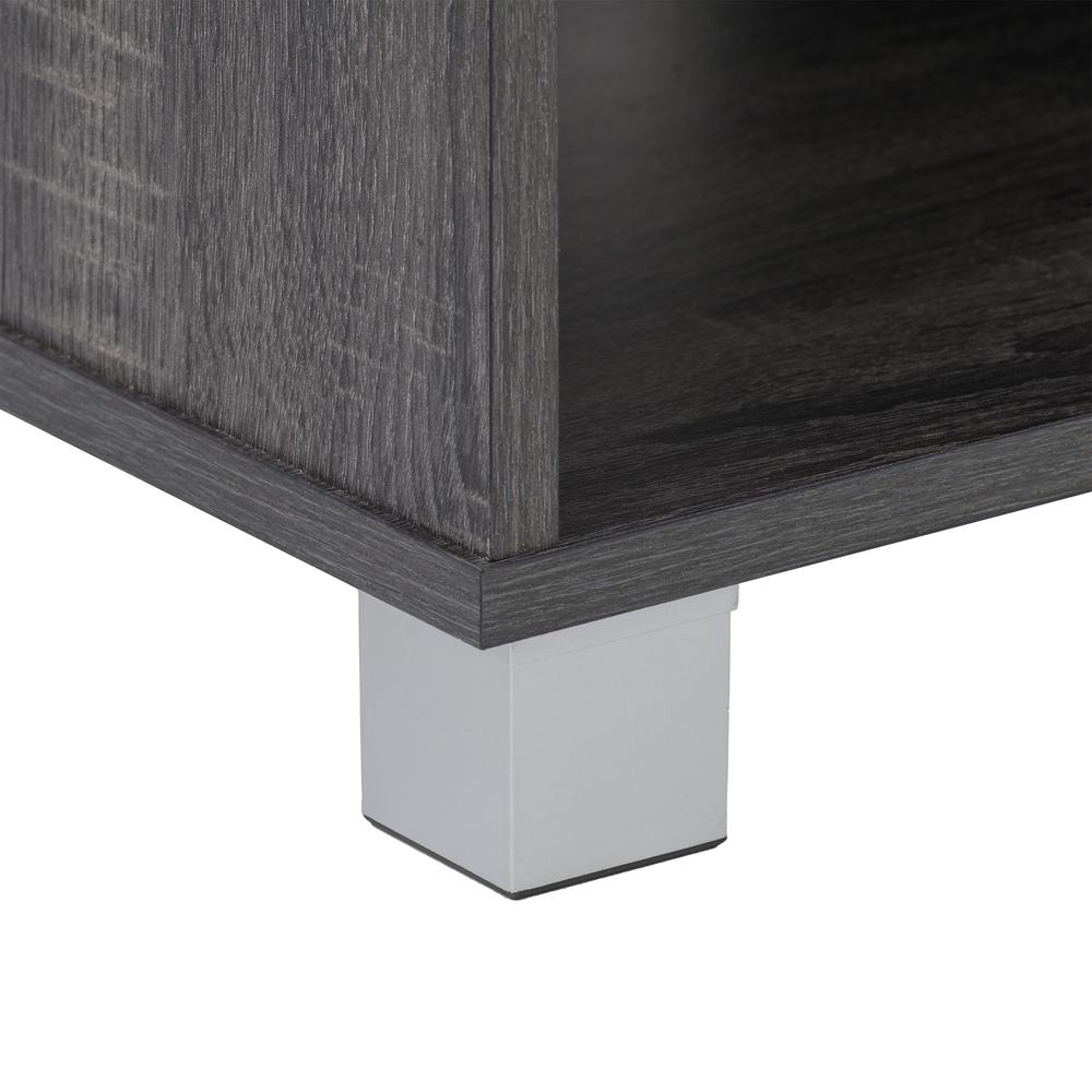 CorLiving Hollywood Grey Wood Grain TV Stand for TVs up to 85". Picture 12