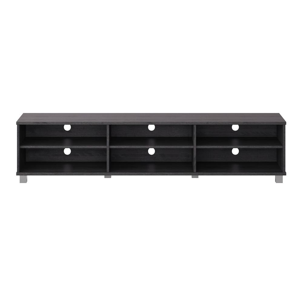 CorLiving Hollywood Grey Wood Grain TV Stand for TVs up to 85". Picture 1