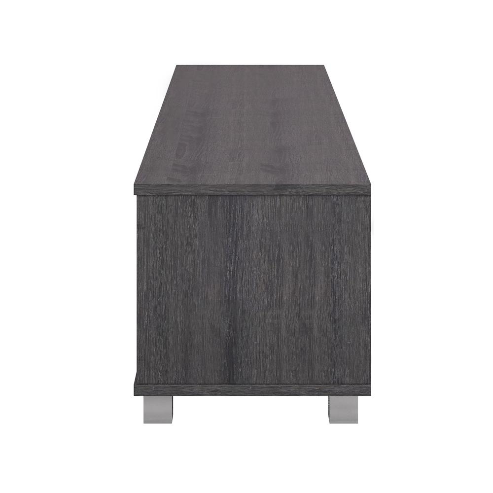 CorLiving Hollywood Grey Wood Grain TV Stand for TVs up to 85". Picture 6