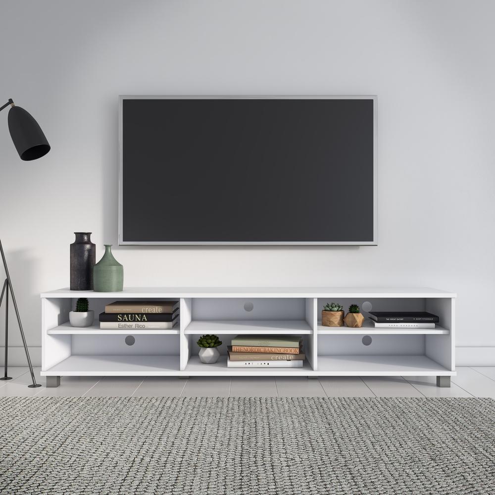 CorLiving Hollywood White TV Stand for TVs up to 85". Picture 2