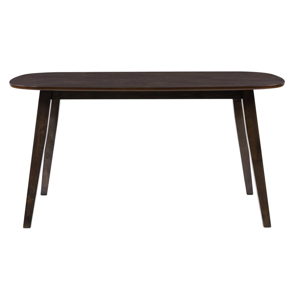 TNY-251-T Tiffany Dark Wood Stained Dining Table. Picture 1