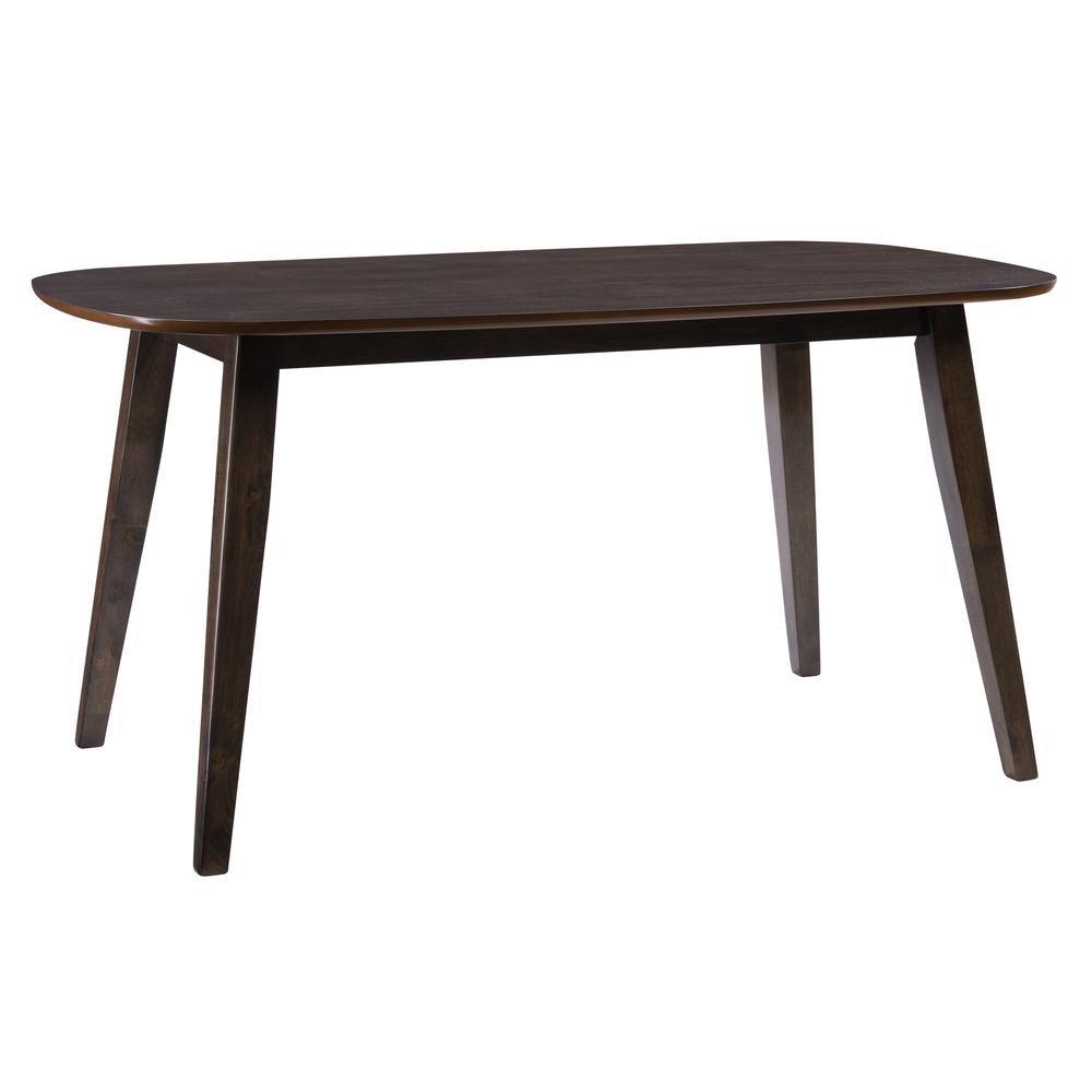 TNY-251-T Tiffany Dark Wood Stained Dining Table. Picture 2