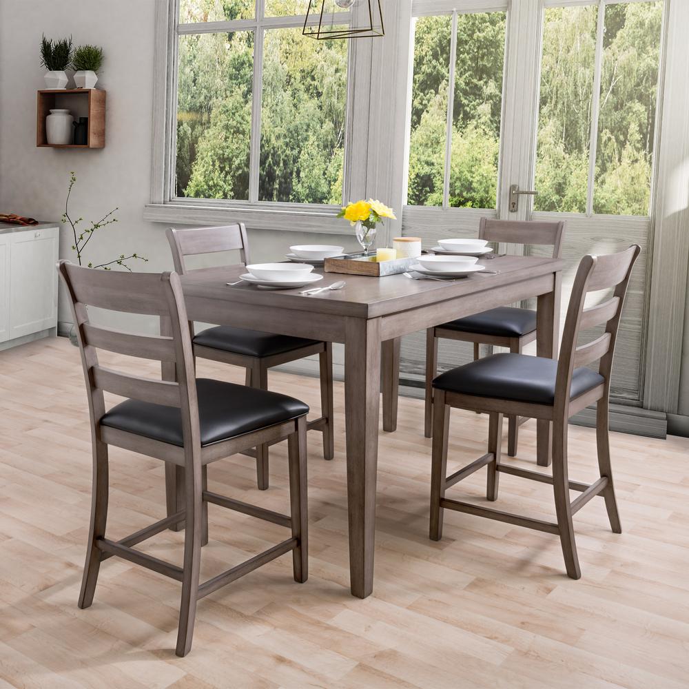 TNY-300-Z1 New York Counter Height Dining Set, 5pc. Picture 2