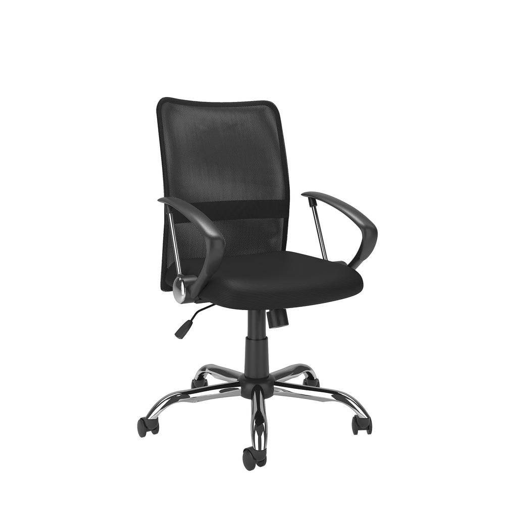 Workspace Office Chair with Contoured Black Mesh Back. Picture 1