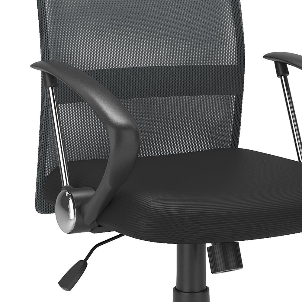 Workspace Office Chair with Contoured Dark Grey Mesh Back. Picture 5