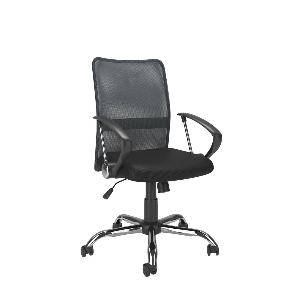 Workspace Office Chair with Contoured Dark Grey Mesh Back. The main picture.