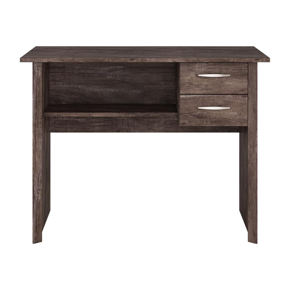 CorLiving Kingston Rustic Brown Two Drawer Desk. The main picture.