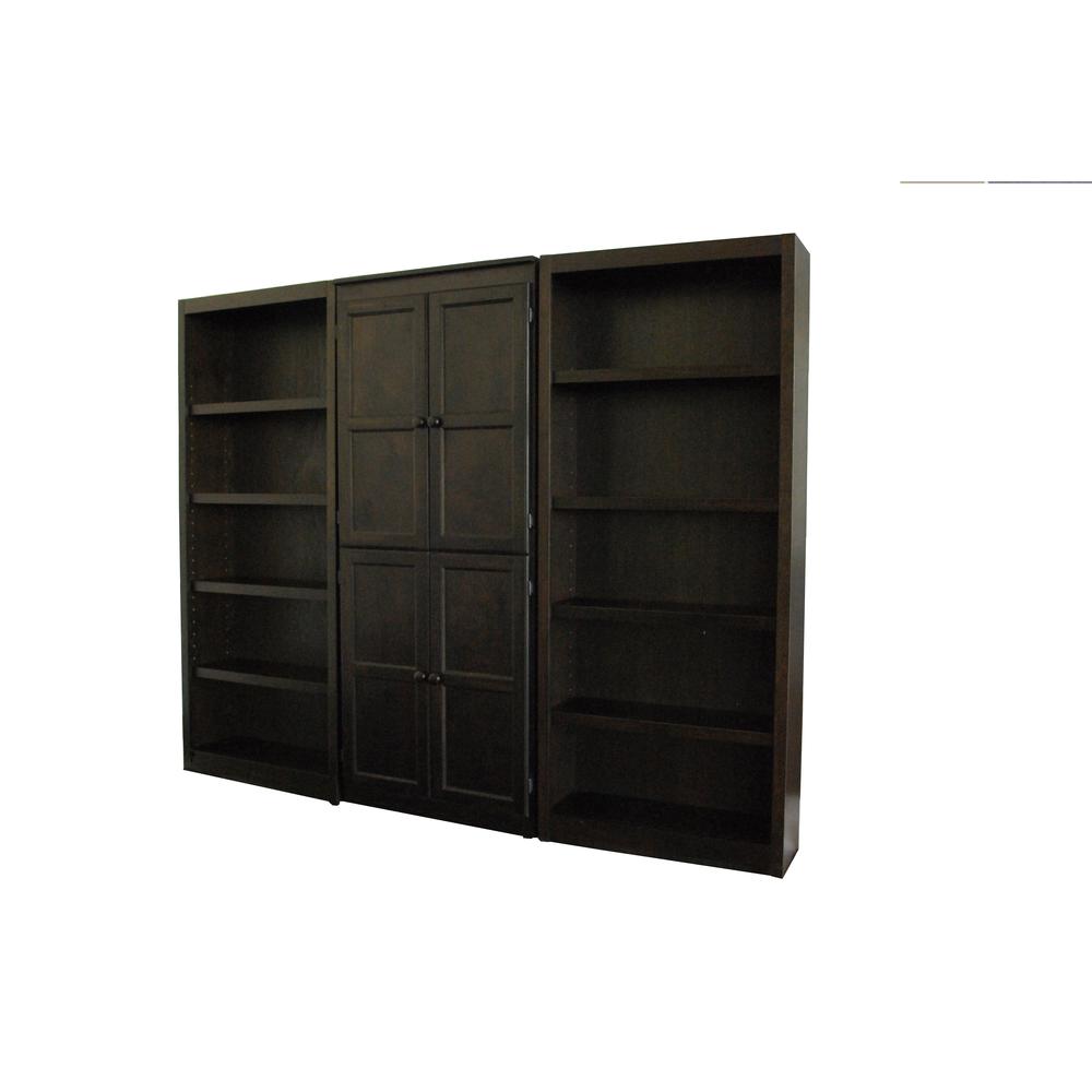 Concepts in Wood Wall and Storage System, 15 Shelves, Espresso Finish, 3pc. Picture 2