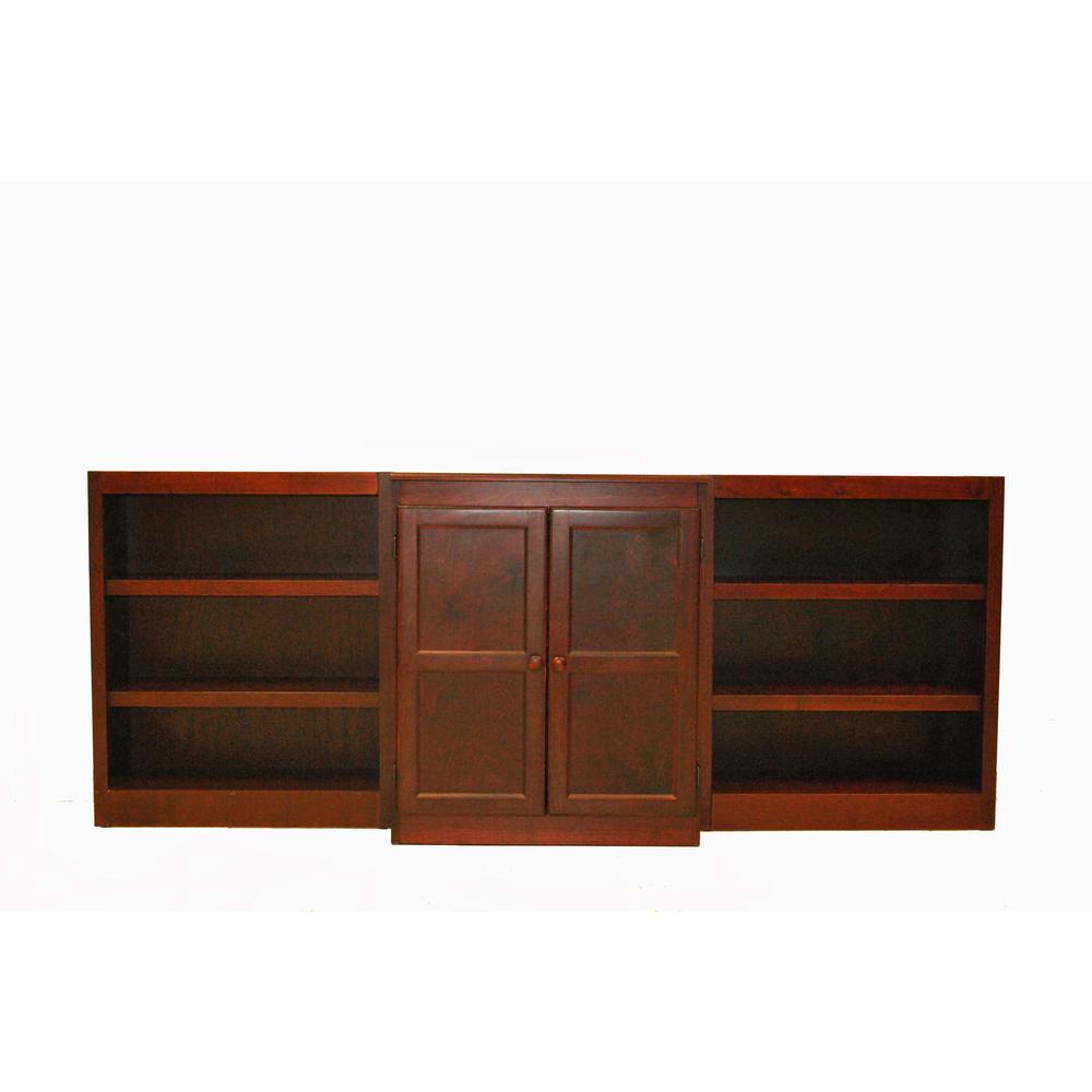 Concepts in Wood Wall and Storage System, 8 Shelves, Cherry Finish, 3pc. Picture 3
