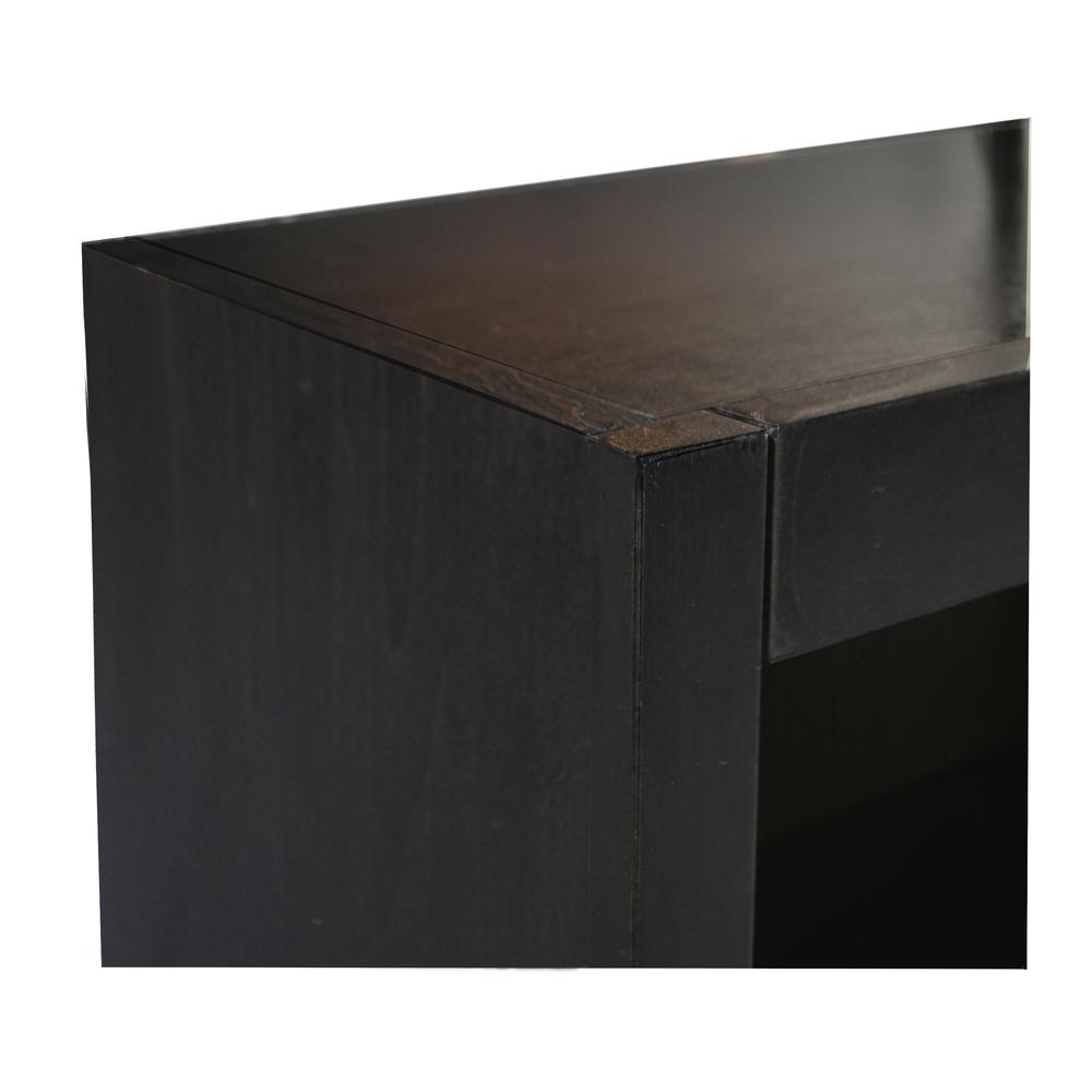 Concepts in Wood Single Wide Bookcase, 5 Shelves, Espresso Finish. Picture 4