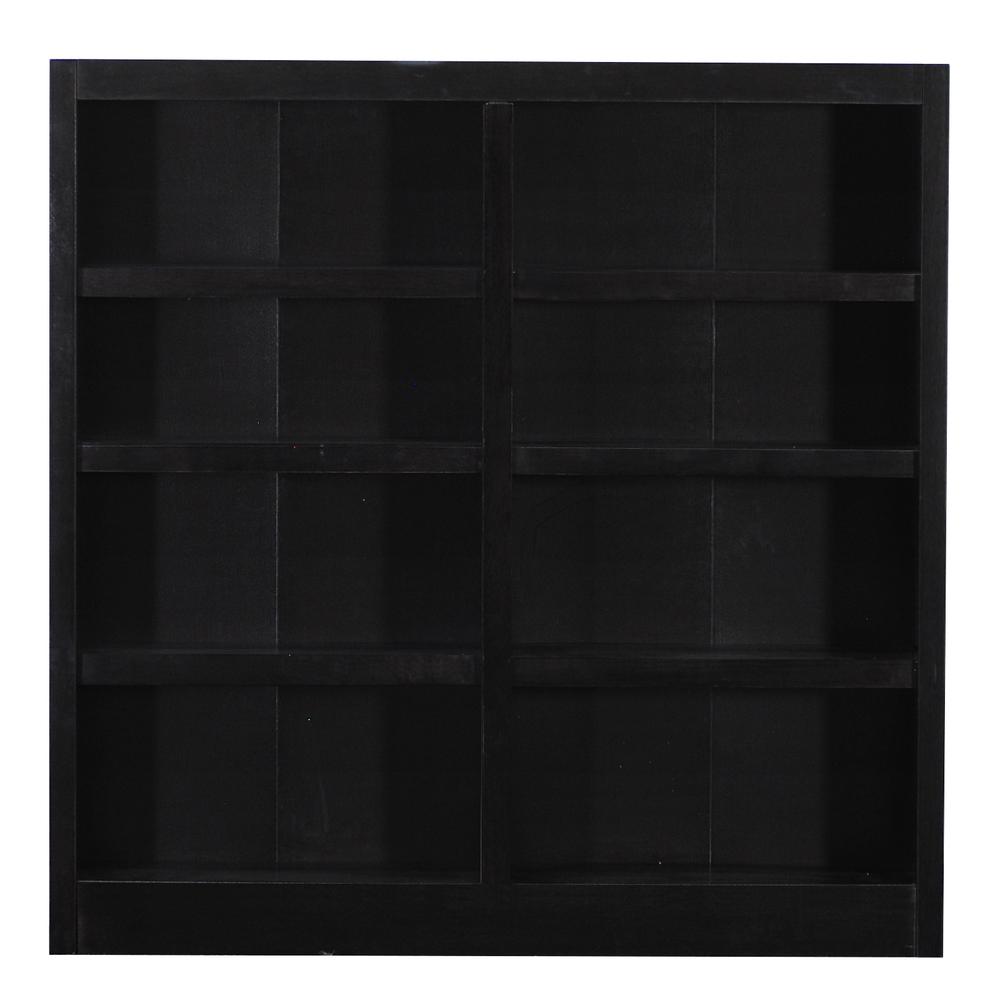 Concepts In Wood Double Wide Bookcase, Large Square Bookcase