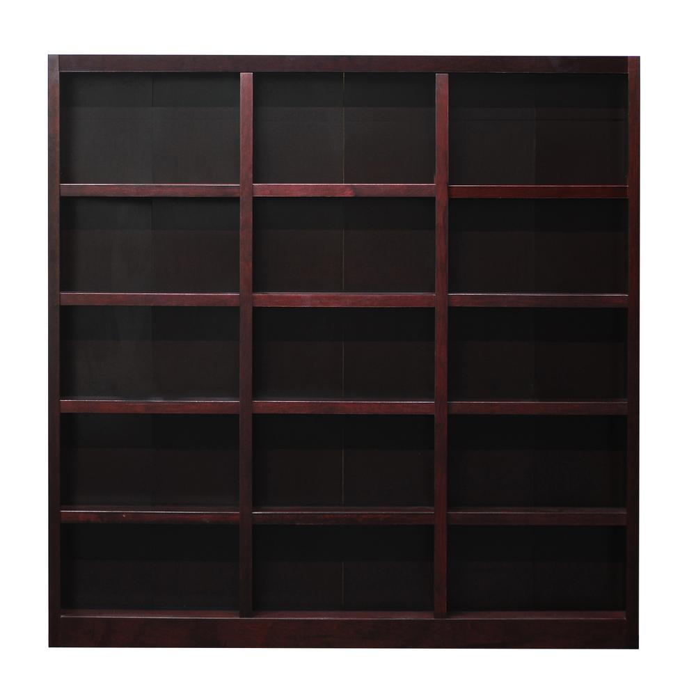 Concepts in Wood 72 x 72 Wall Storage Unit, Cherry Finish. Picture 2