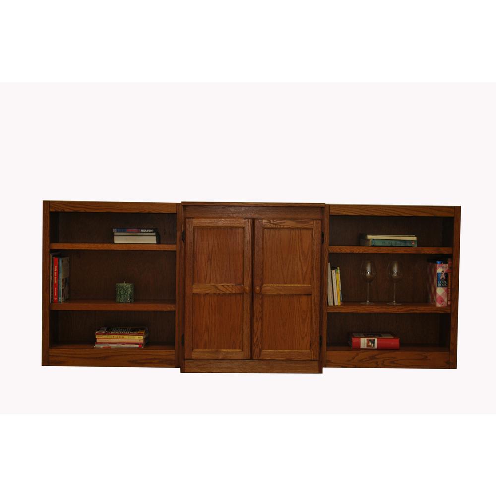 Concepts in Wood Wall and Storage System, 8 Shelves, Dry Oak Finish, 3pc. Picture 1