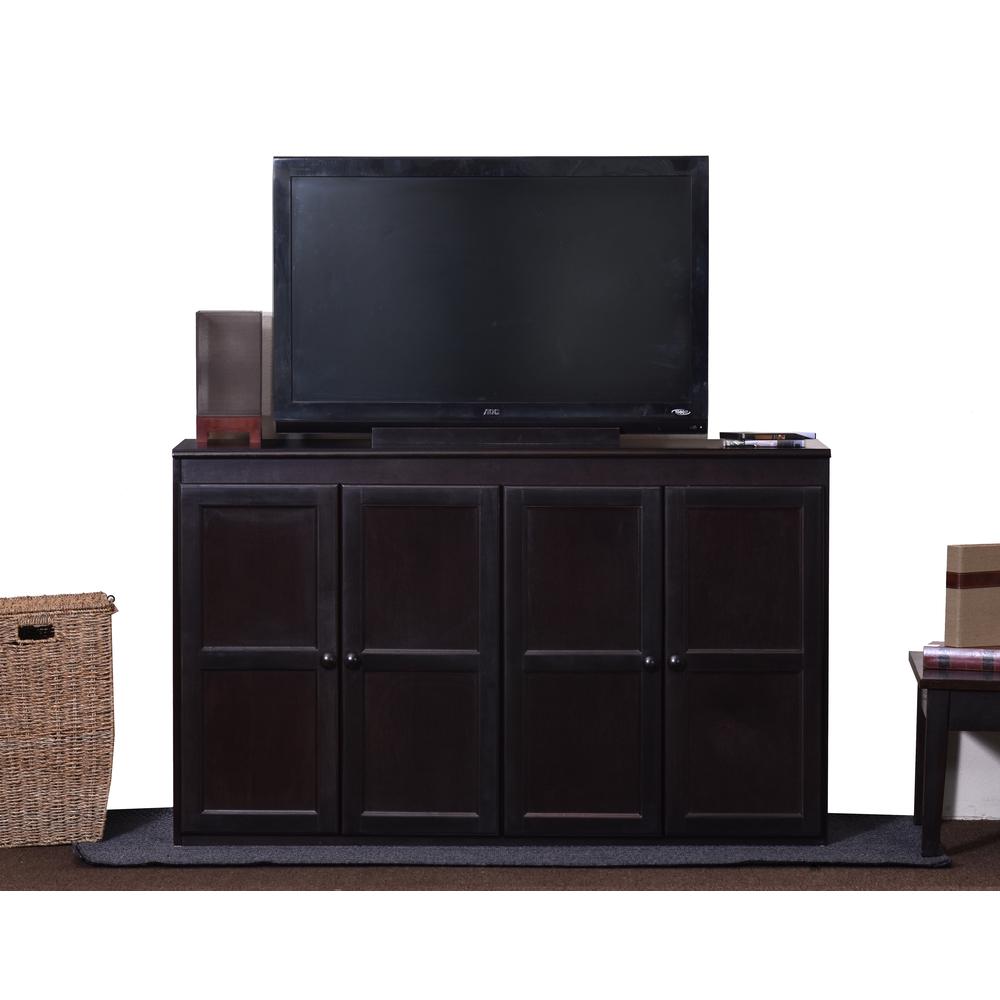 Concepts In Wood Multi Storage Unit TV Stand and Buffet, Espresso Finish. Picture 2