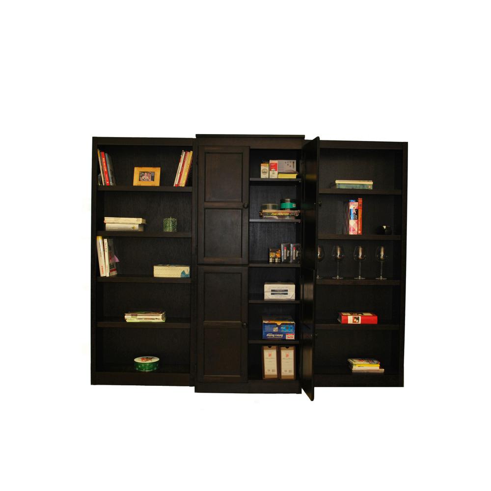 Concepts in Wood Wall and Storage System, 15 Shelves, Espresso Finish, 3pc. Picture 1
