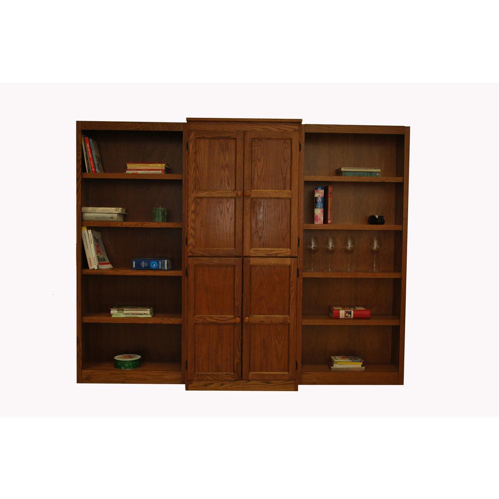 Concepts in Wood Wall and Storage System, 15 Shelves, Dry Oak Finish, 3pc. Picture 1