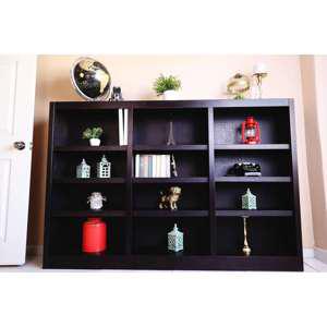 Concepts In Wood 48" H Solid Wood Wall Storage Unit in Espresso Finish. Picture 7