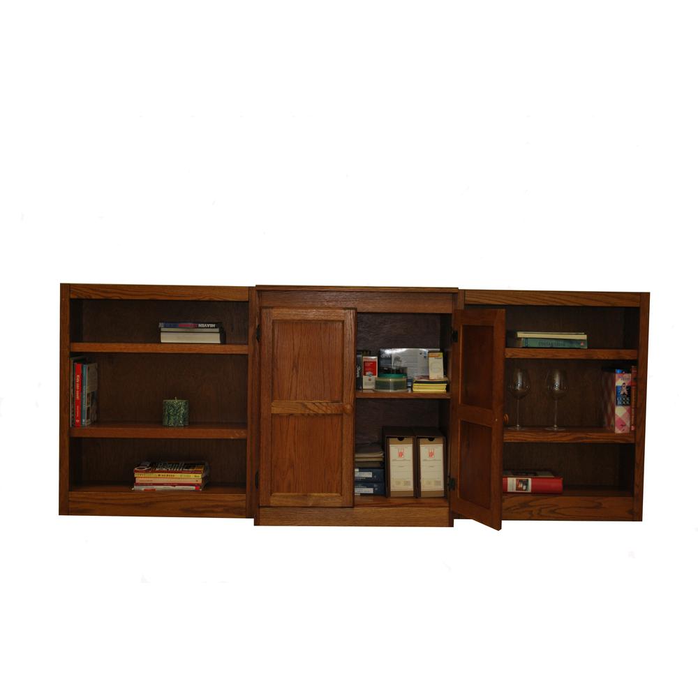 Concepts in Wood Wall and Storage System, 8 Shelves, Dry Oak Finish, 3pc. Picture 2