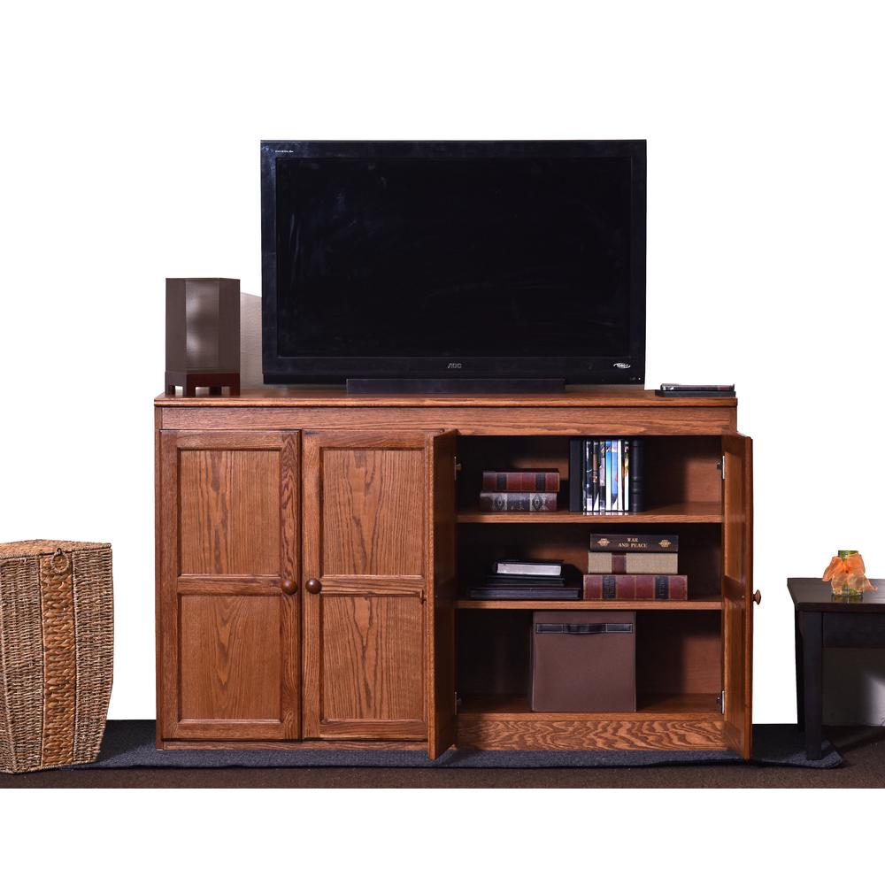 Concepts In Wood Multi Storage Unit TV Stand and Buffet, Dry Oak Finish. Picture 2