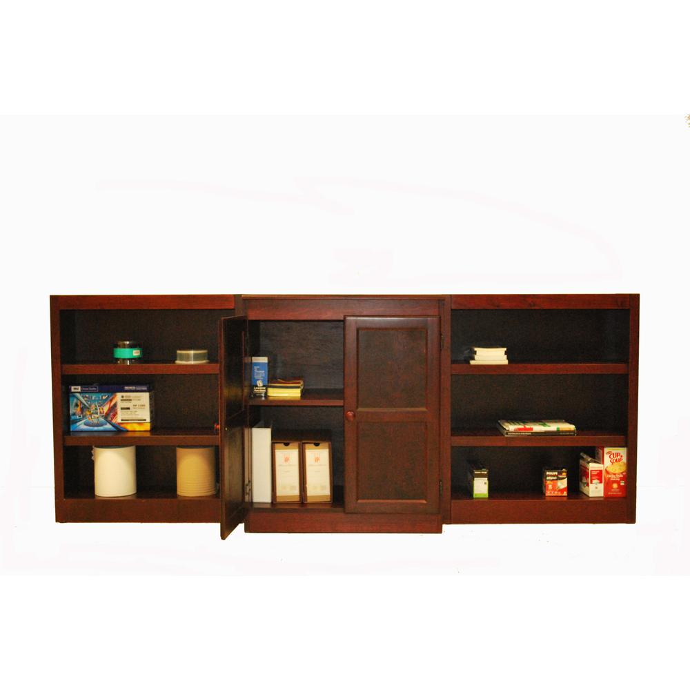 Concepts in Wood Wall and Storage System, 8 Shelves, Cherry Finish, 3pc. Picture 2