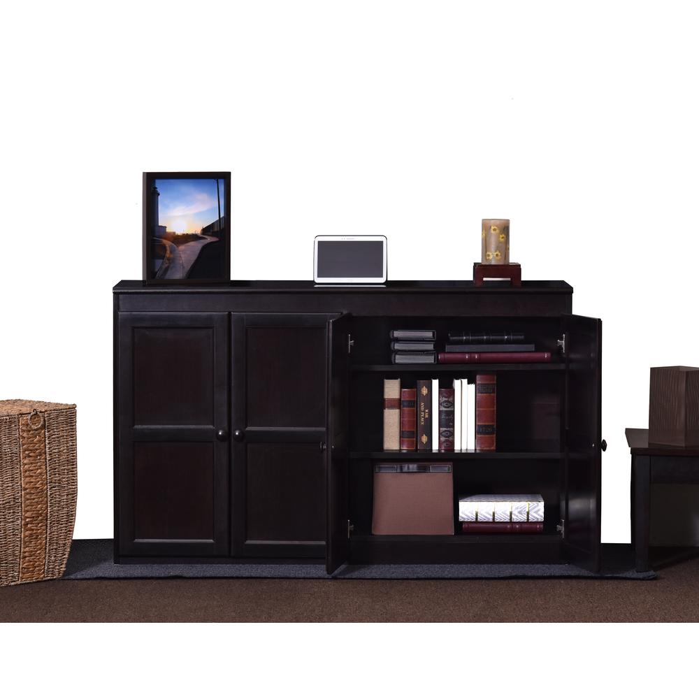 Concepts In Wood Multi Storage Unit TV Stand and Buffet, Espresso Finish. Picture 5