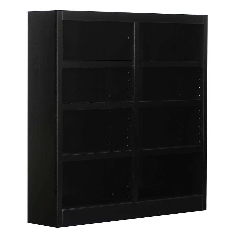 Concepts in Wood Double Wide Bookcase, 8 Shelves, Espresso Finish. Picture 3