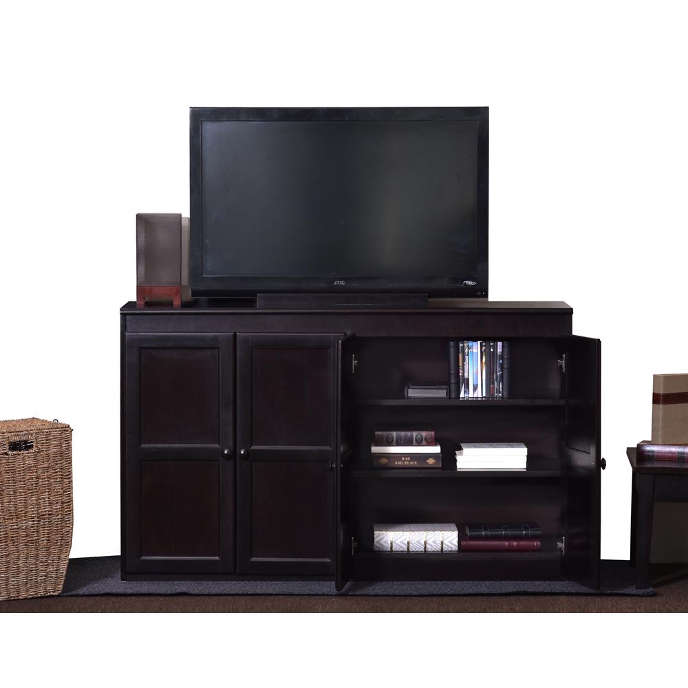 Concepts In Wood Multi Storage Unit TV Stand and Buffet, Espresso Finish. Picture 3