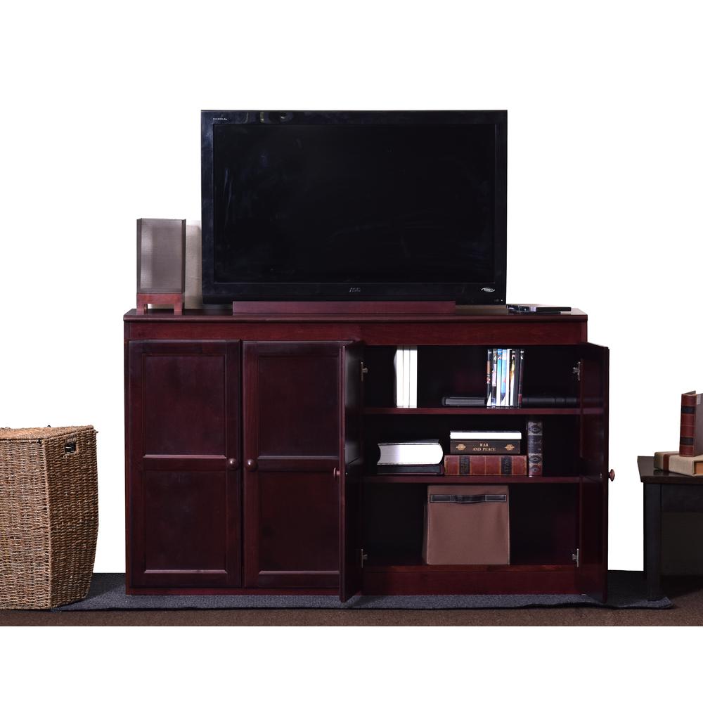 Concepts In Wood Multi Storage Unit TV Stand and Buffet, Cherry Finish. Picture 2