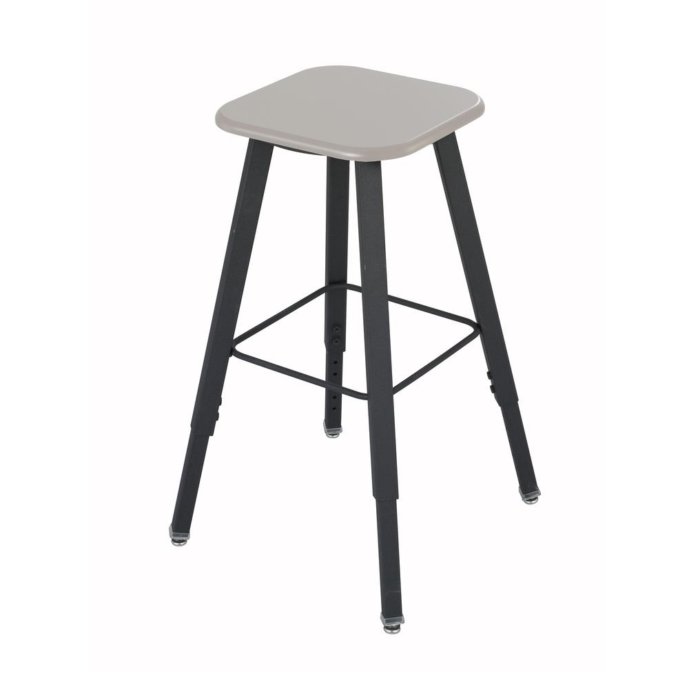 Safco Alpha Better Adjustable Height Stool - Black - Wood - 15.3" Width x 19.3" Depth x 35" Height - 1 Each. Picture 1