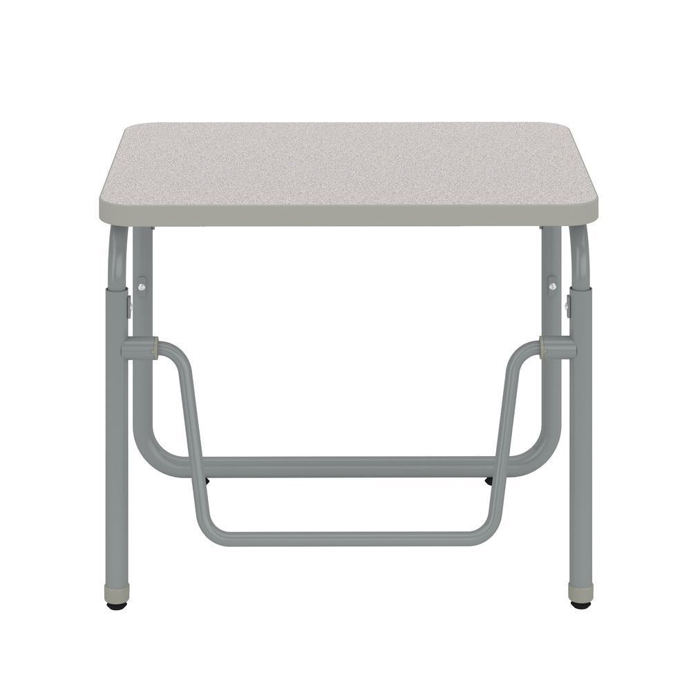 AlphaBetter® 2.0 Height – Adjustable Student Desk with Pendulum Bar 22”-30” - PebbleGray. Picture 1